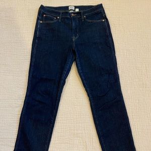 J. Crew dark rinse vintage straight jeans